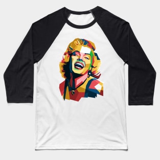 Marilyn Monroe WPAP Pop Art Ilustration Baseball T-Shirt